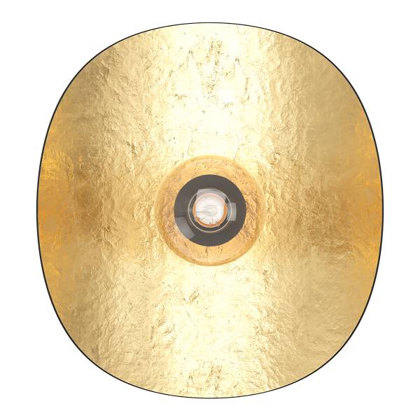 Lampada da parete Saceda Acciaio - Nero / Oro - 1 punto luce