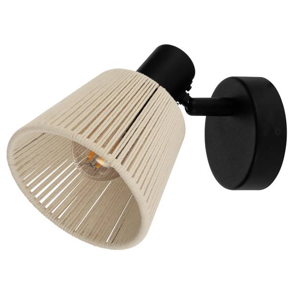 Lampada da parete Seagard Acciaio - Nero / Creme - 1 punto luce