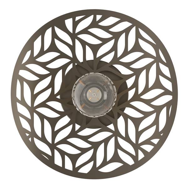Wandlamp Swaby staal - bronskleurig - 1-lichts