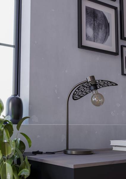Lampada da tavolo Swaby Acciaio - Bronzo - 1 punto luce