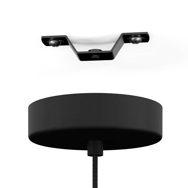 Lampada a sospensione Skoura A Acciaio - Nero / Ottone - 1 punto luce - Diametro: 30 cm