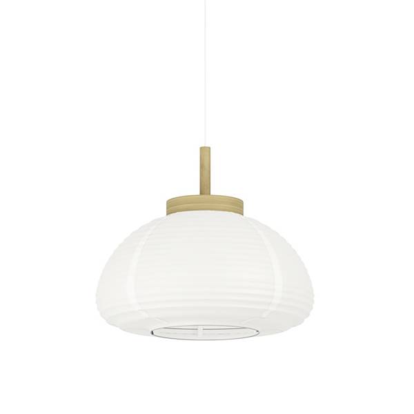 Pendelleuchte Summerhill Typ A Stahl / Papier - Weiß - 1-flammig - Durchmesser: 40 cm