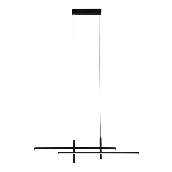 Suspension LED Trepiliano aluminium - 1 lumière - Noir