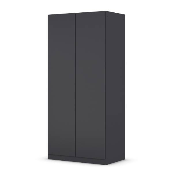 Armoire Costa sans tiroirs Gris - 91 x 197 x 54 cm