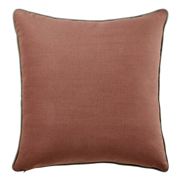 Kissen BOHEMIAN Blumen Baumwolle/Leinen/Polyester - Braun