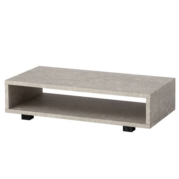 Table basse Bifoss rectangulaire Effet béton clair