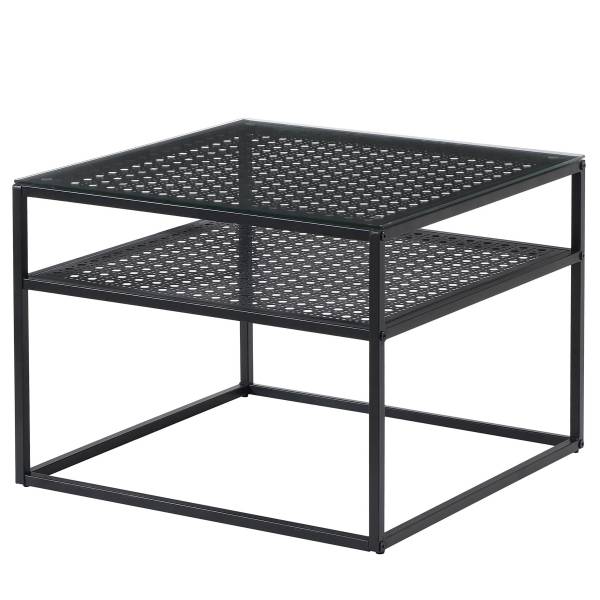 Couchtisch Linkom mit Ablage Schwarz - Breite: 60 cm