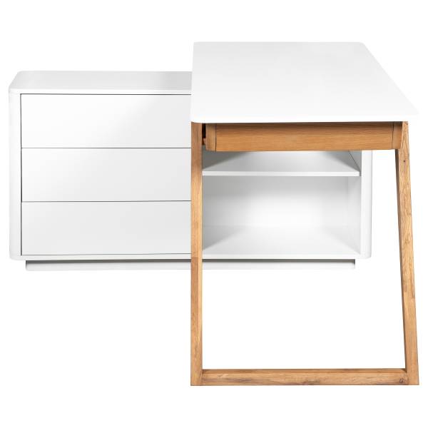 Eckschreibtisch Kalha Braun - Eiche - 150 x 75 x 120 cm