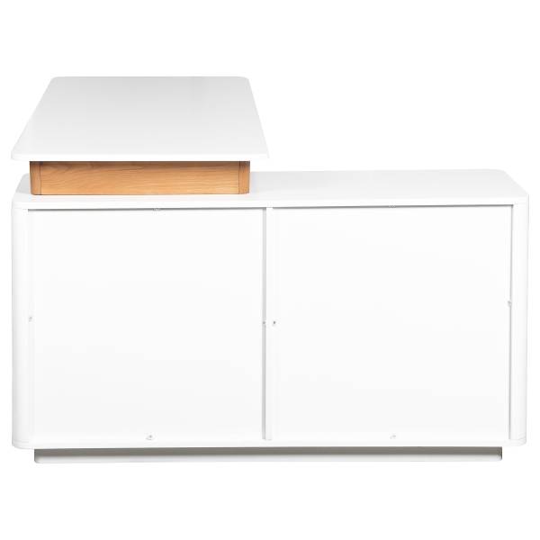 Eckschreibtisch Kalha Braun - Eiche - 150 x 75 x 120 cm