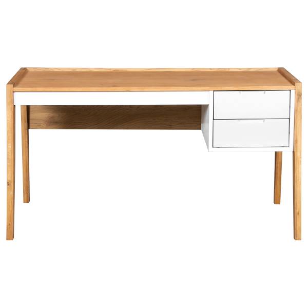Schreibtisch Reoti MDF - Massivholz Eiche