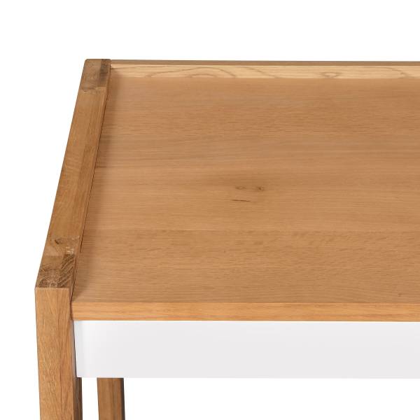 Schreibtisch Reoti MDF - Massivholz Eiche