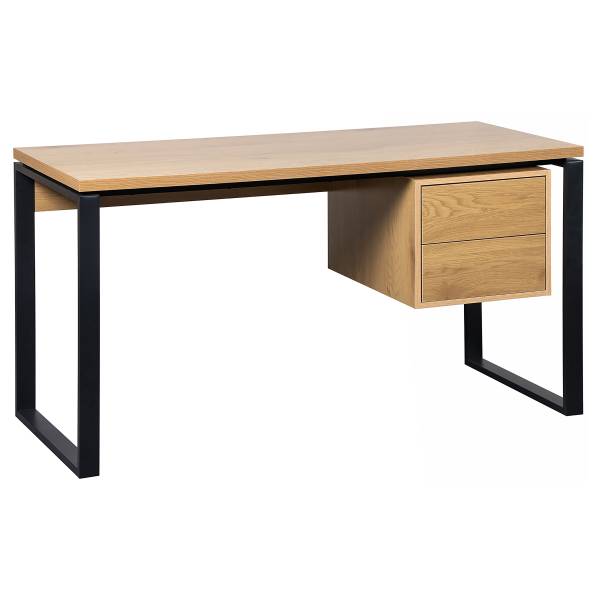 Schreibtisch Rieve Braun - Eisen - 140 x 75 x 60 cm
