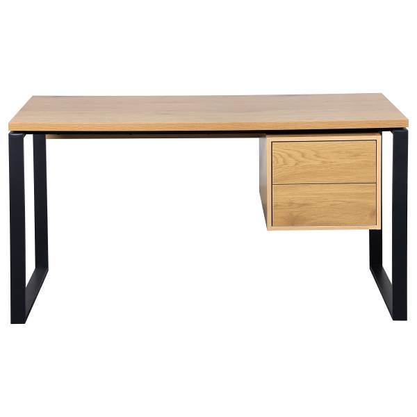 Schreibtisch Rieve Braun - Eisen - 140 x 75 x 60 cm