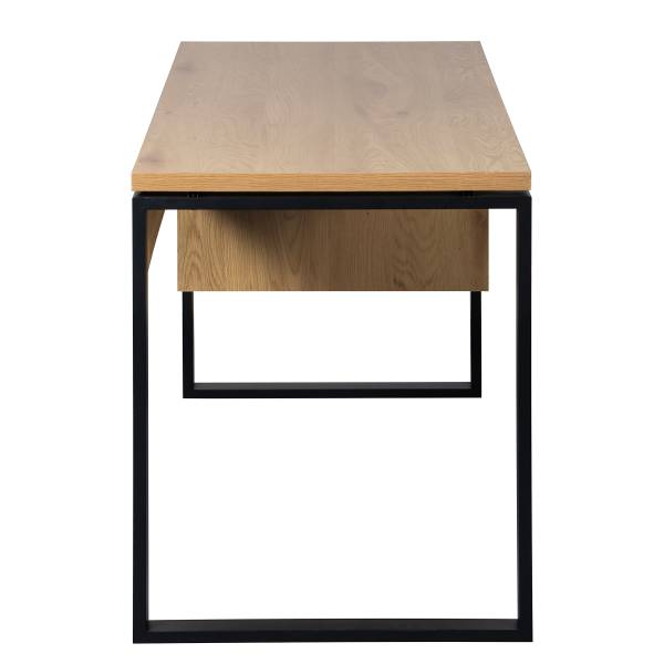 Schreibtisch Rieve Braun - Eisen - 140 x 75 x 60 cm