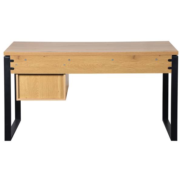 Schreibtisch Rieve Braun - Eisen - 140 x 75 x 60 cm