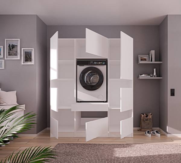 HWR Laundreezy Smart Kombi A Weiß