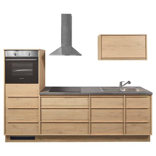 Cucina WILYAN autark Effetto quercia - Senza utensili di cucina