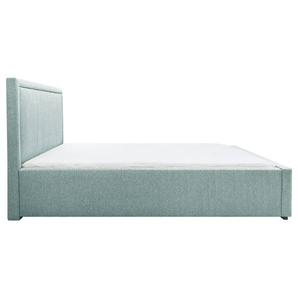 Polsterbett Lalmit Webstoff Genia: Hellblau - 160 x 200cm