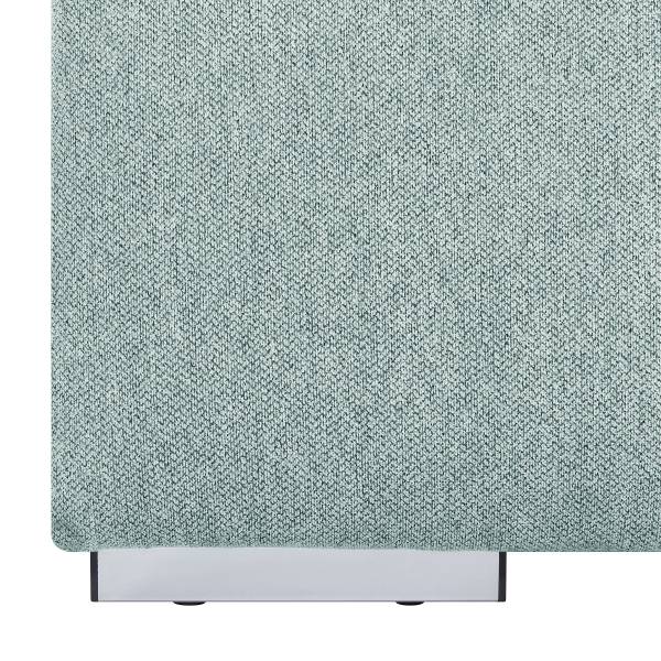 Polsterbett Lalmit Webstoff Genia: Hellblau - 160 x 200cm