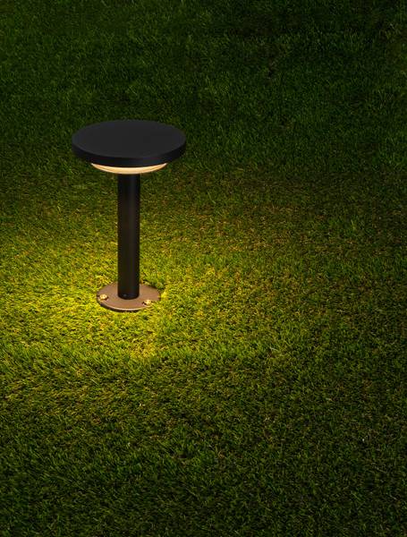 LED-Wegeleuchte Nitro Aluminium - Schwarz - 1-flammig - Höhe: 24 cm