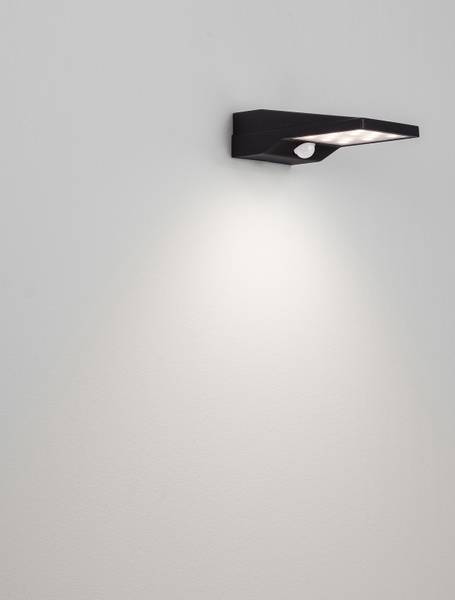 Lampada parete LED Tek con sensore Alluminio - Nero - 1 punto luce