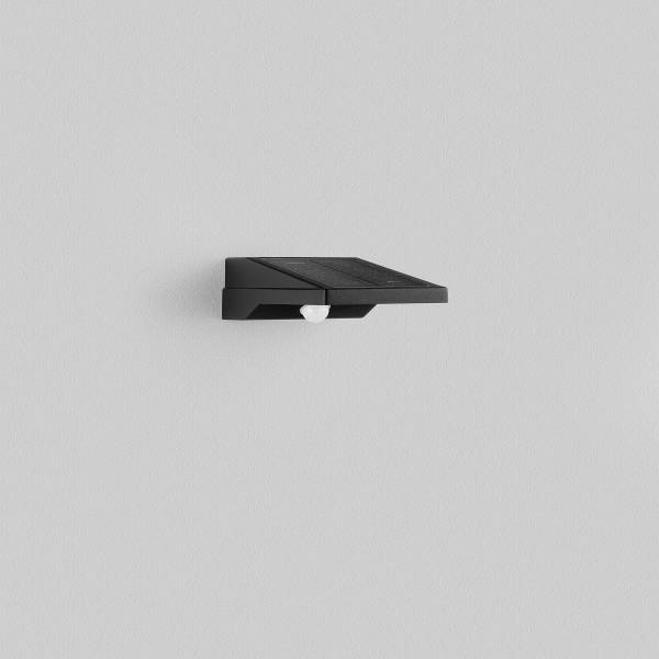 Lampada parete LED Tek con sensore Alluminio - Nero - 1 punto luce