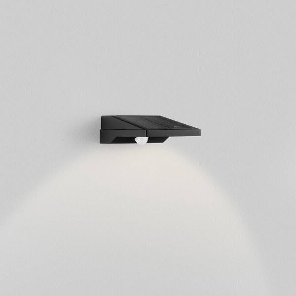 Lampada parete LED Tek con sensore Alluminio - Nero - 1 punto luce