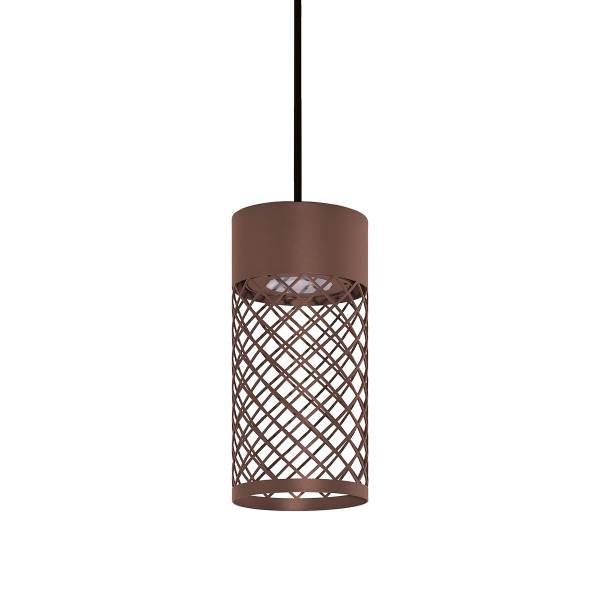 LED-hanglamp Motley aluminium - 1-lichts - bruin
