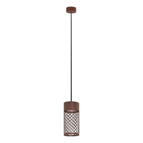 LED-hanglamp Motley aluminium - 1-lichts - bruin