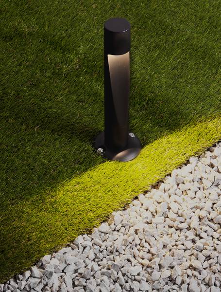 LED-Wegeleuchte Nooi Aluminium - Grau - 1-flammig - Höhe: 30 cm