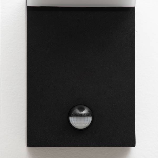 LED-Wandleuchte Farge mit Sensor Aluminium - Schwarz - 1-flammig