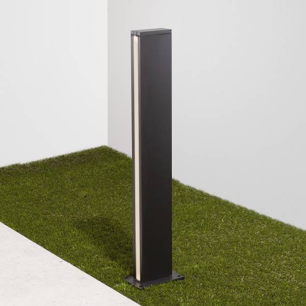 Illuminazione LED Nemo Alluminio - Grigio - 1 punto luce - Altezza: 70 cm