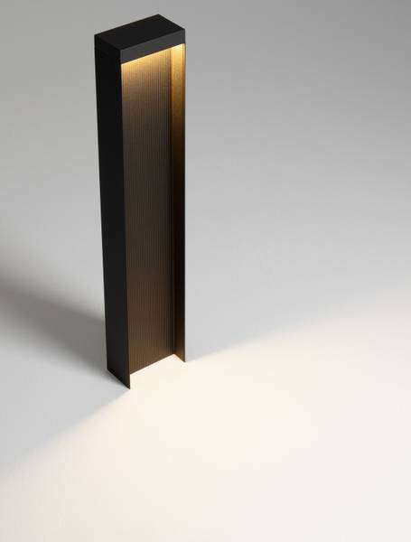 Illuminazione LED Alley Alluminio - Grigio - 1 punto luce - Altezza: 75 cm