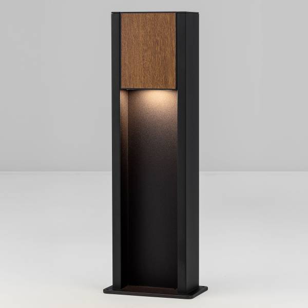 LED-padverlichting Kioo aluminium - zwart/bruin - 1-lichts