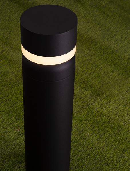 Illuminazione LED Airy Alluminio - Nero - 1 punto luce - Altezza: 65 cm