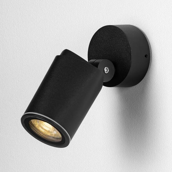 Lampada da esterno da parete Spy Alluminio - Nero - 1 punto luce