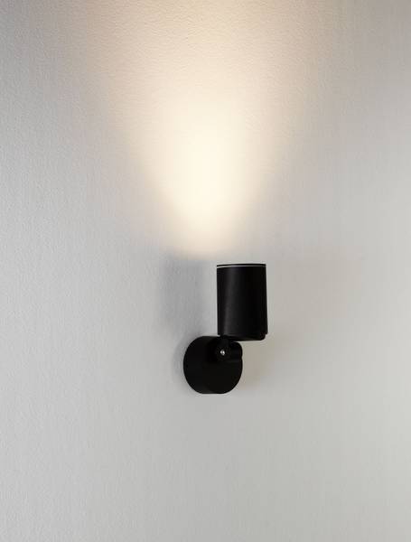 Lampada da esterno da parete Spy Alluminio - Nero - 1 punto luce