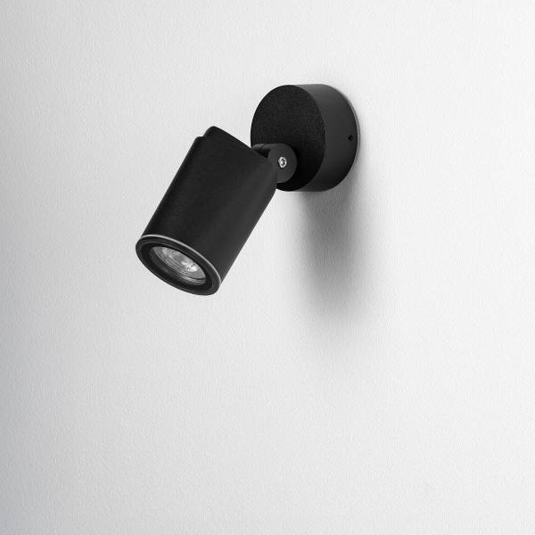 Lampada da esterno da parete Spy Alluminio - Nero - 1 punto luce