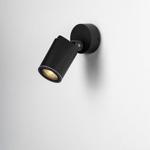 Lampada da esterno da parete Spy Alluminio - Nero - 1 punto luce