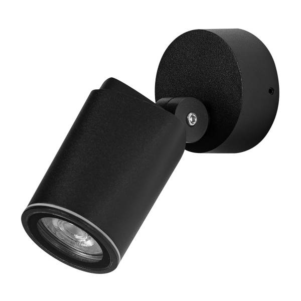 Lampada da esterno da parete Spy Alluminio - Nero - 1 punto luce