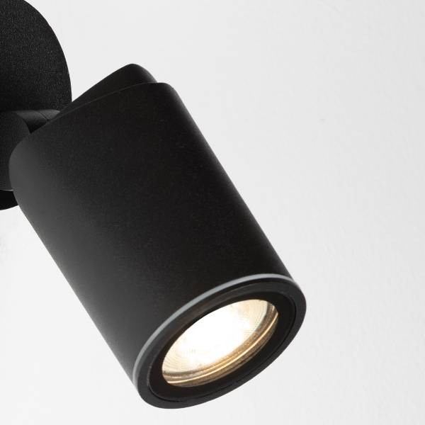 Lampada da esterno da parete Spy Alluminio - Nero - 1 punto luce