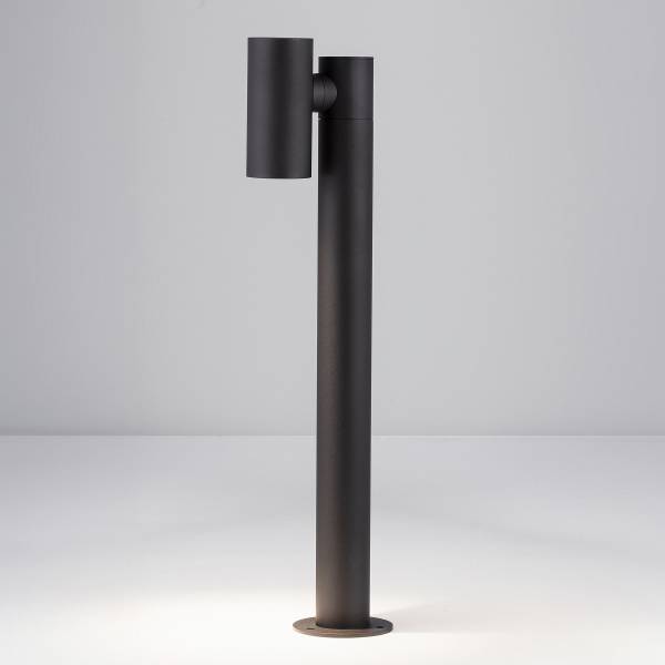 LED-Wegeleuchte Pec Aluminium - Schwarz - 1-flammig - Höhe: 70 cm