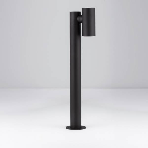 LED-Wegeleuchte Pec Aluminium - Schwarz - 1-flammig - Höhe: 70 cm
