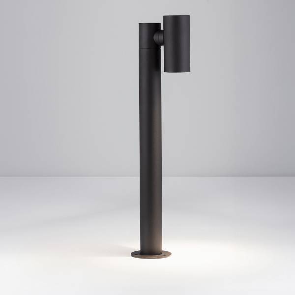 LED-Wegeleuchte Pec Aluminium - Schwarz - 1-flammig - Höhe: 70 cm