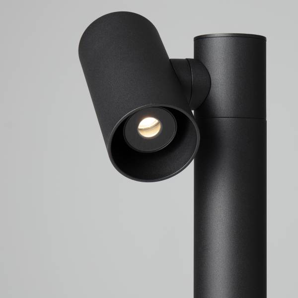 LED-Wegeleuchte Pec Aluminium - Schwarz - 1-flammig - Höhe: 70 cm