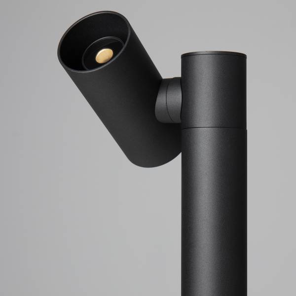 LED-Wegeleuchte Pec Aluminium - Schwarz - 1-flammig - Höhe: 70 cm