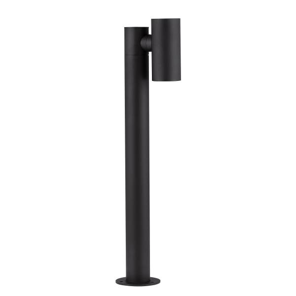 LED-Wegeleuchte Pec Aluminium - Schwarz - 1-flammig - Höhe: 70 cm