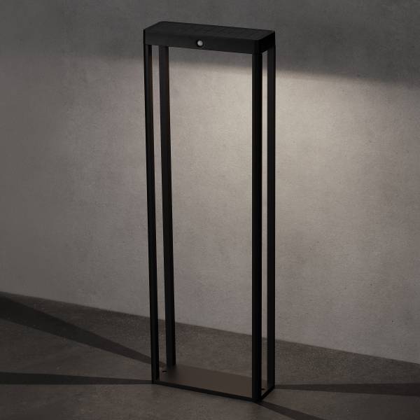 LED-Wegeleuchte Berni Aluminium - Grau - 1-flammig - 23 x 70 cm