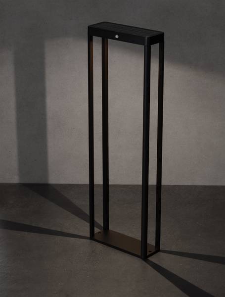 LED-Wegeleuchte Berni Aluminium - Grau - 1-flammig - 23 x 70 cm