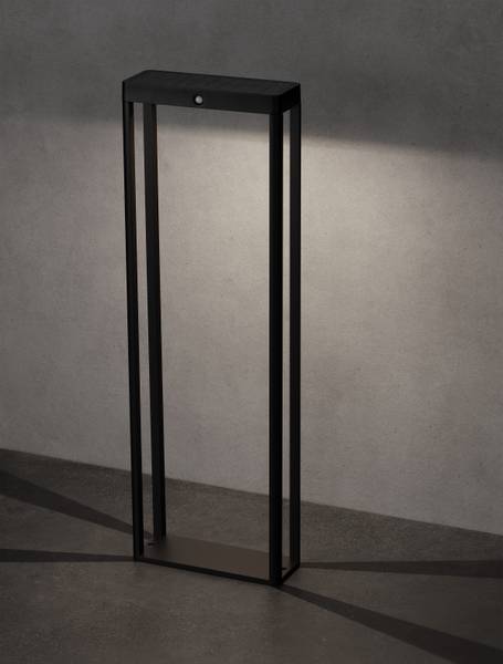 LED-Wegeleuchte Berni Aluminium - Grau - 1-flammig - 23 x 70 cm